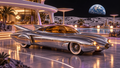 Chrome Comet futuristic digital art by WarpLuxe