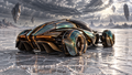 Ion Scarab futuristic digital art by WarpLuxe