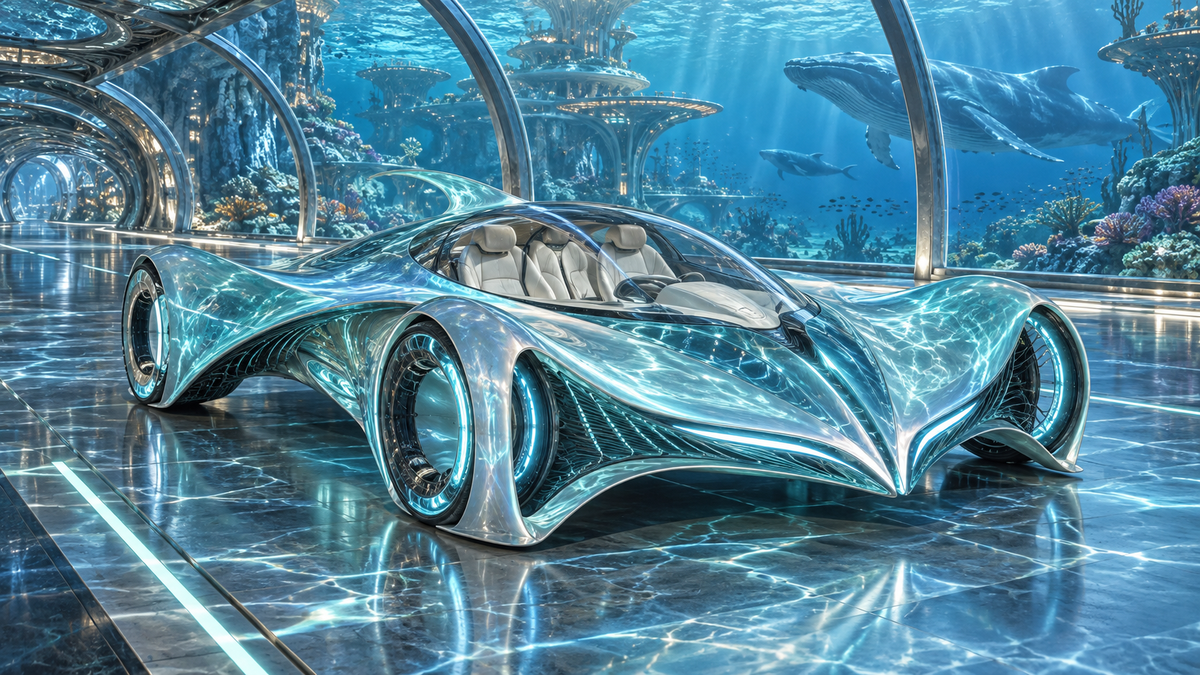Tidal Phantom futuristic digital art by WarpLuxe